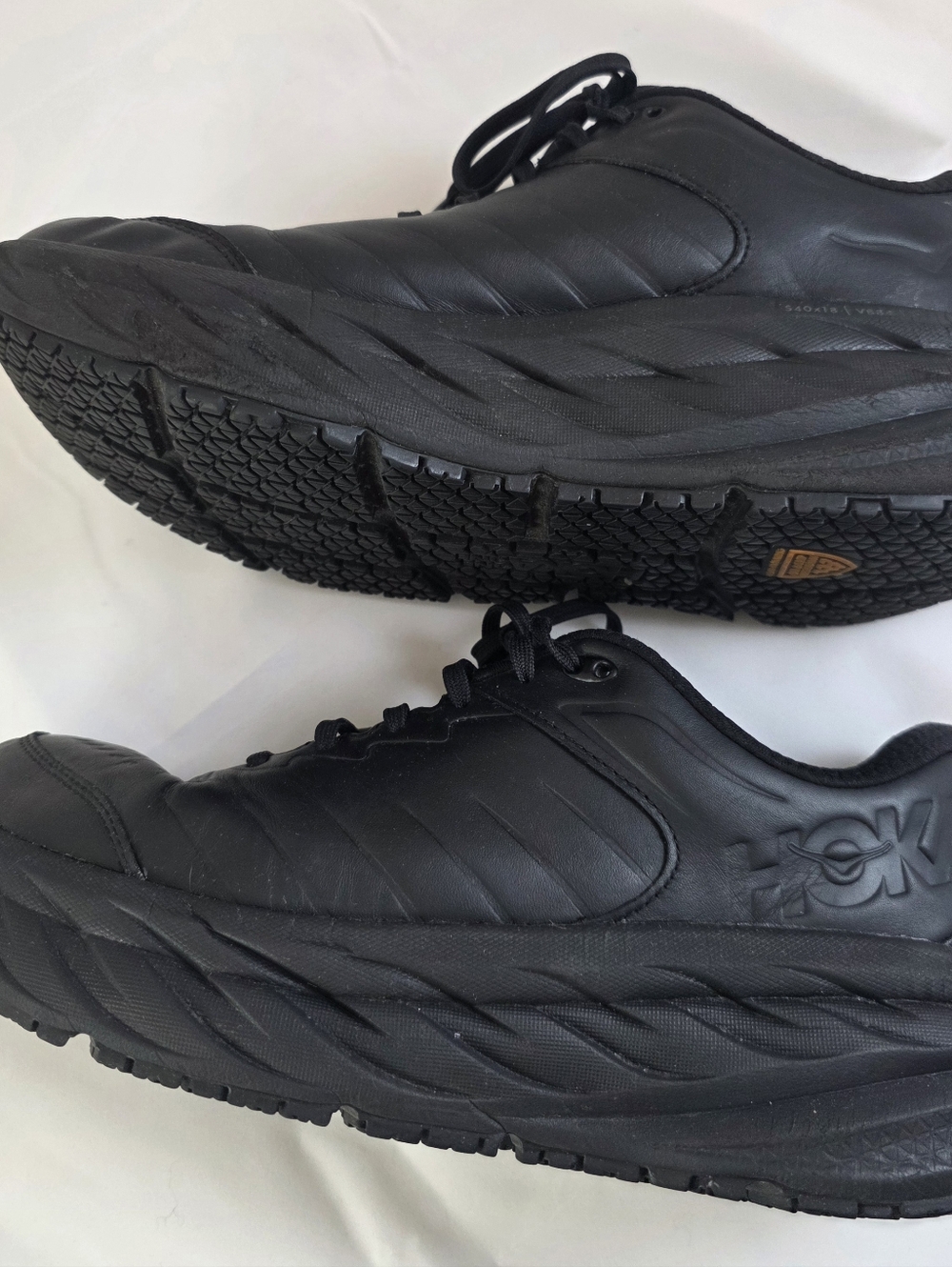 Hoka One One Men's Black Low-Top Lace Sneakers - Picture 8 of 12